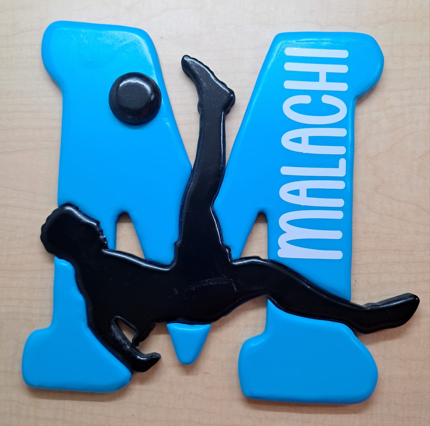 Personalised wooden letter name hanger